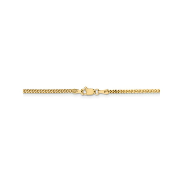 10k Yellow Gold 1.3mm Franco Chain Bracelet Size 7inch for Men Women 10k Yellow Gold 1.3mm Franco Chain Bracelet Size 7inch for Men Women